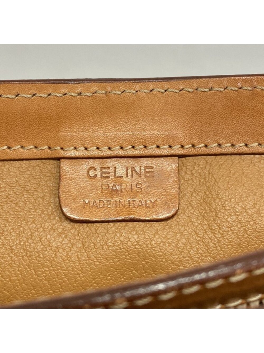 Celine Shoulder Bag Macadam Brown Gold - Picture 5 of 10
